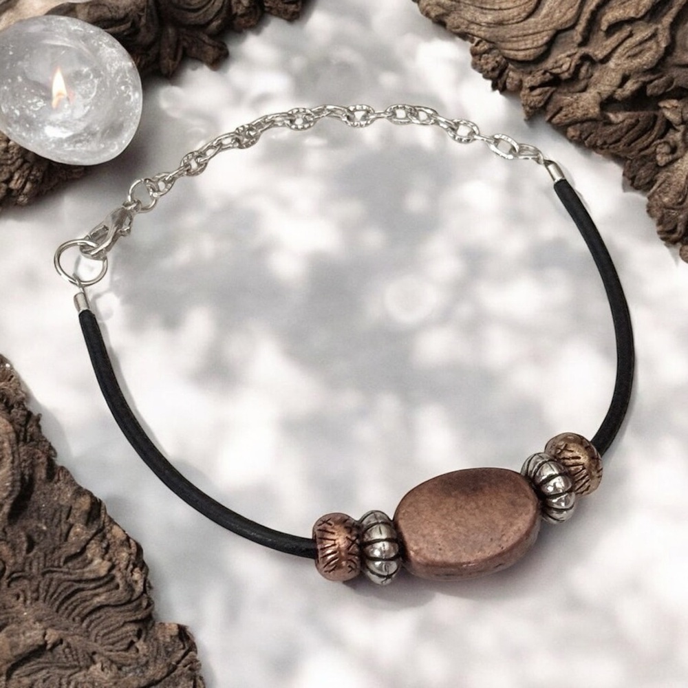 5 For $25💫Alternative Copper Bead Bracelet